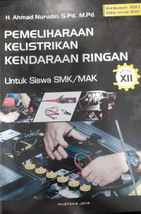 Image of PEMELIHARAAN KELISTRIKAN KENDARAAN RINGAN KELAS XII